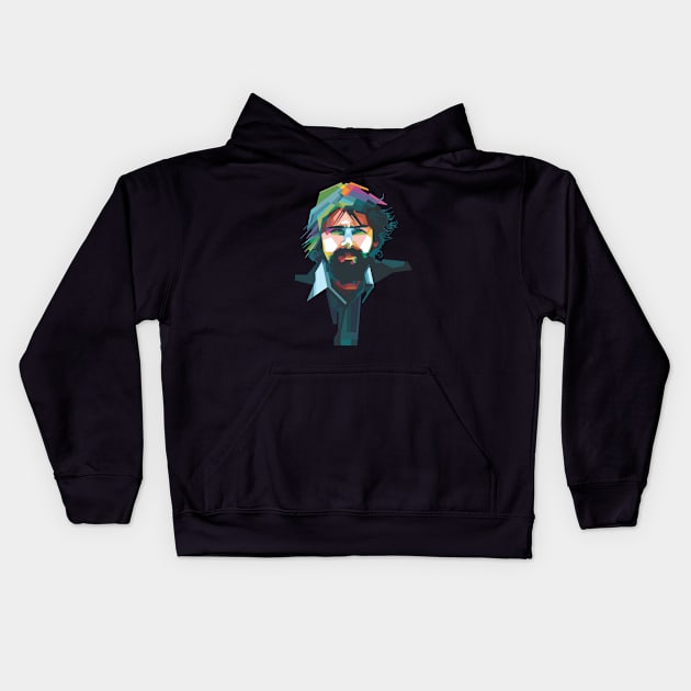 Yacht Rock Musician Kids Hoodie by Alkahfsmart